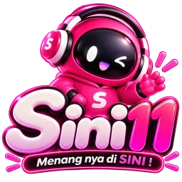 SINI11 logo maskot robot pink
